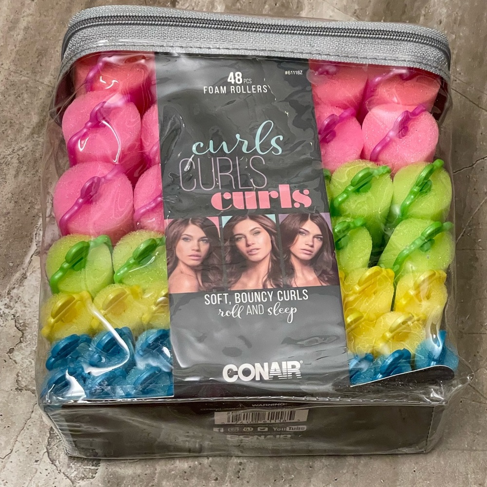 Foam hair curler